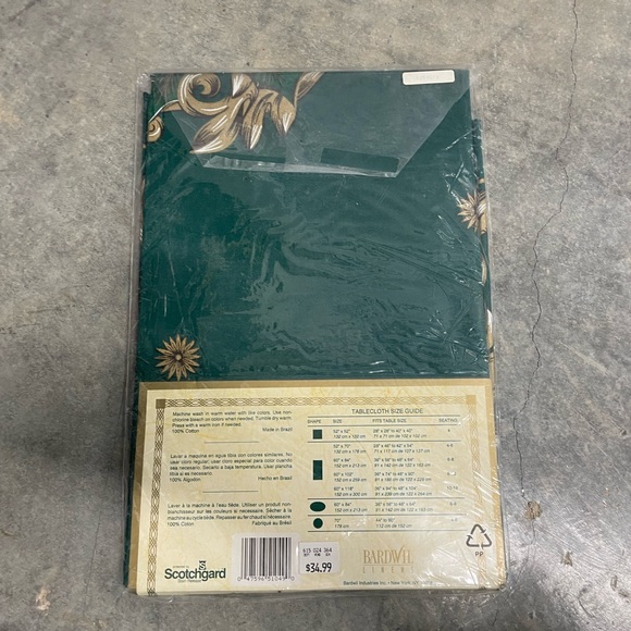 Bardwil linens holiday eloquence oval - Picture 5 of 5